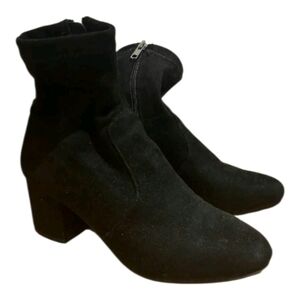 Steve Madden  Black Suede Ankle Boots